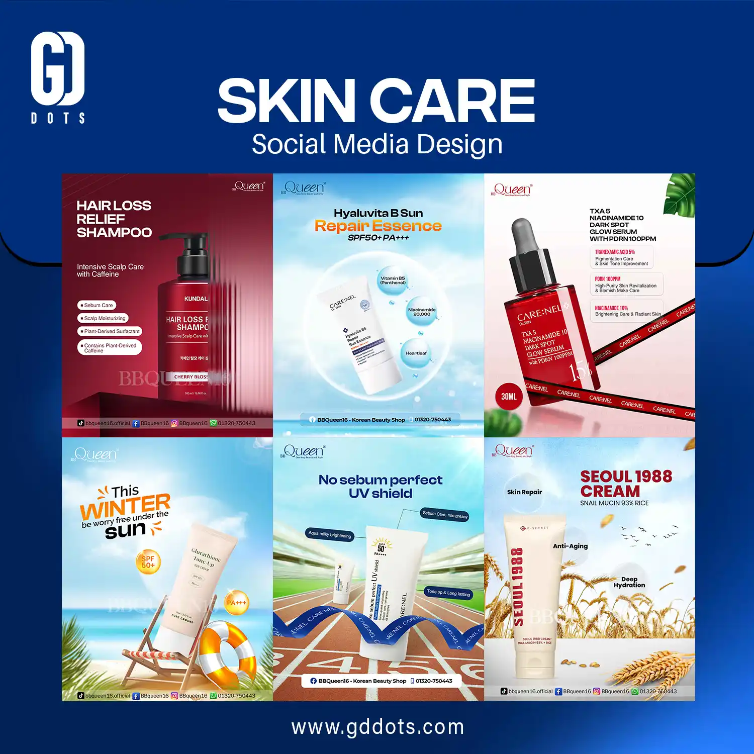 Skin-Care Social Media Design