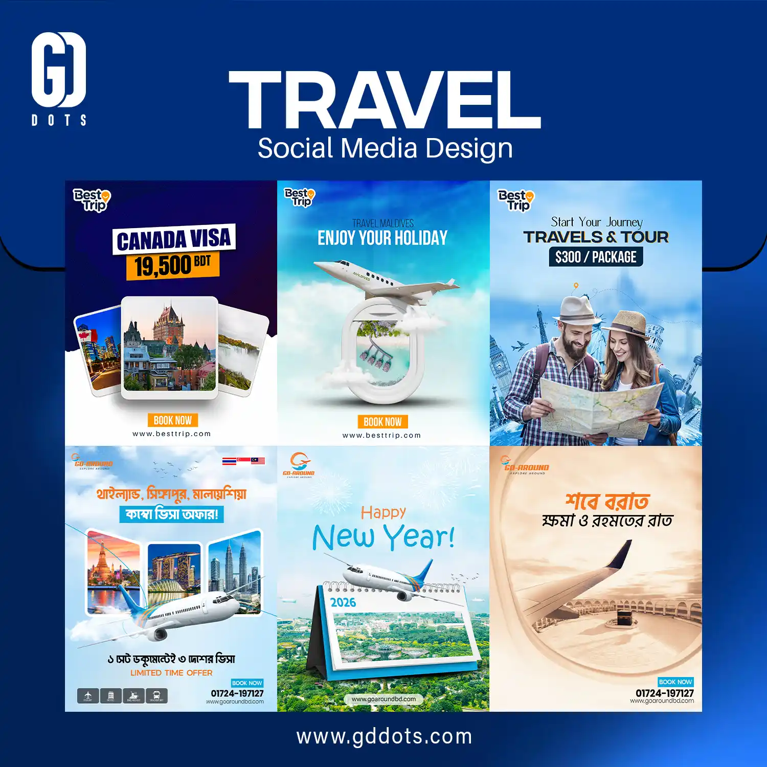 Travel Social Media Design