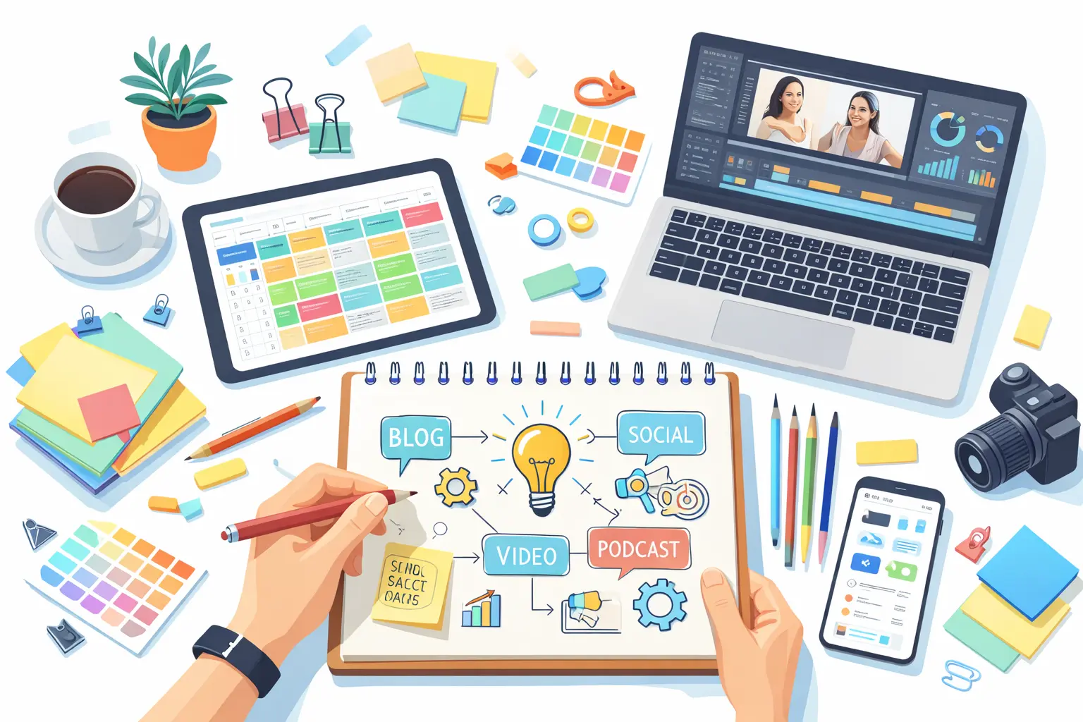 content planning and creations